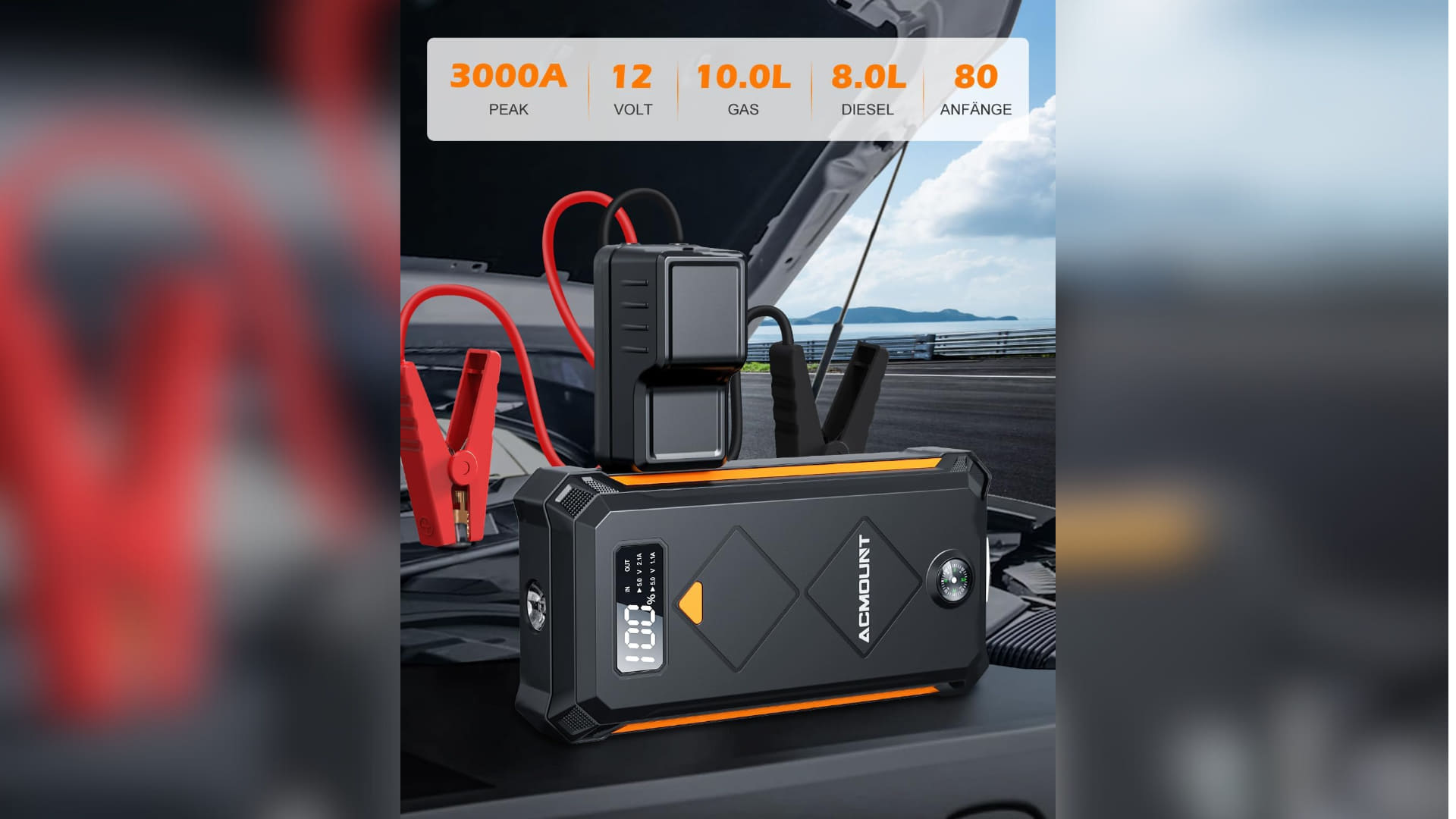 Die ACMOUNT Starthilfe Powerbank: Ihre Lösung für Fahrzeugprobleme
