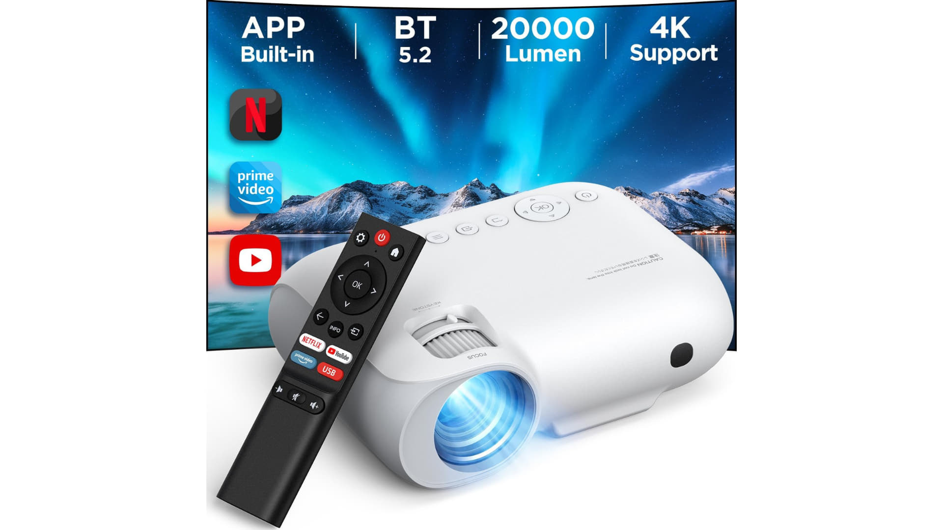 YOTON 4K Beamer: Ultimatives Heimkino-Erlebnis mit Netflix und Dolby Audio