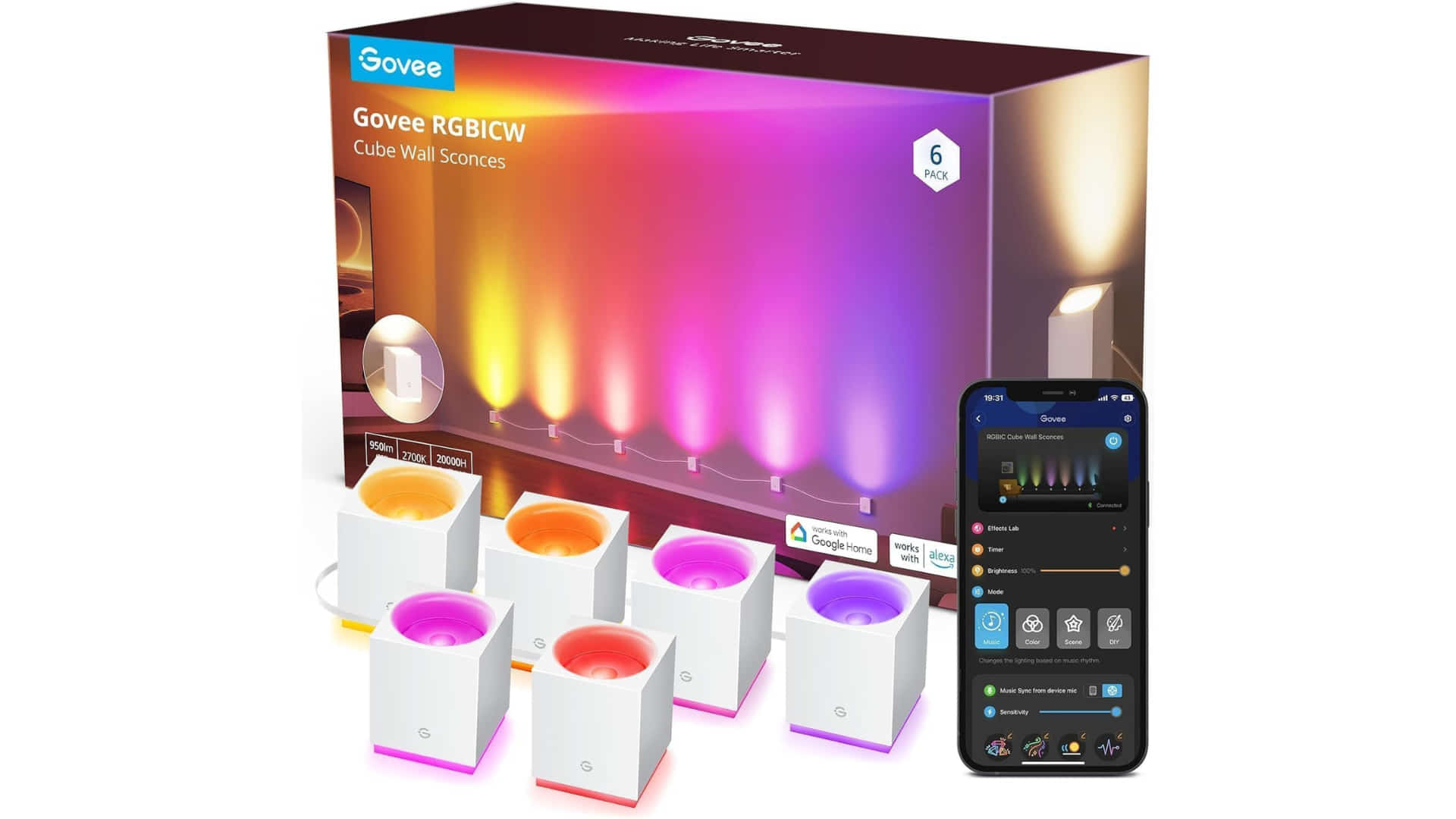 Govee RGBIC LED Wandleuchte: Intelligente Wandbeleuchtung für Ihr Zuhause
