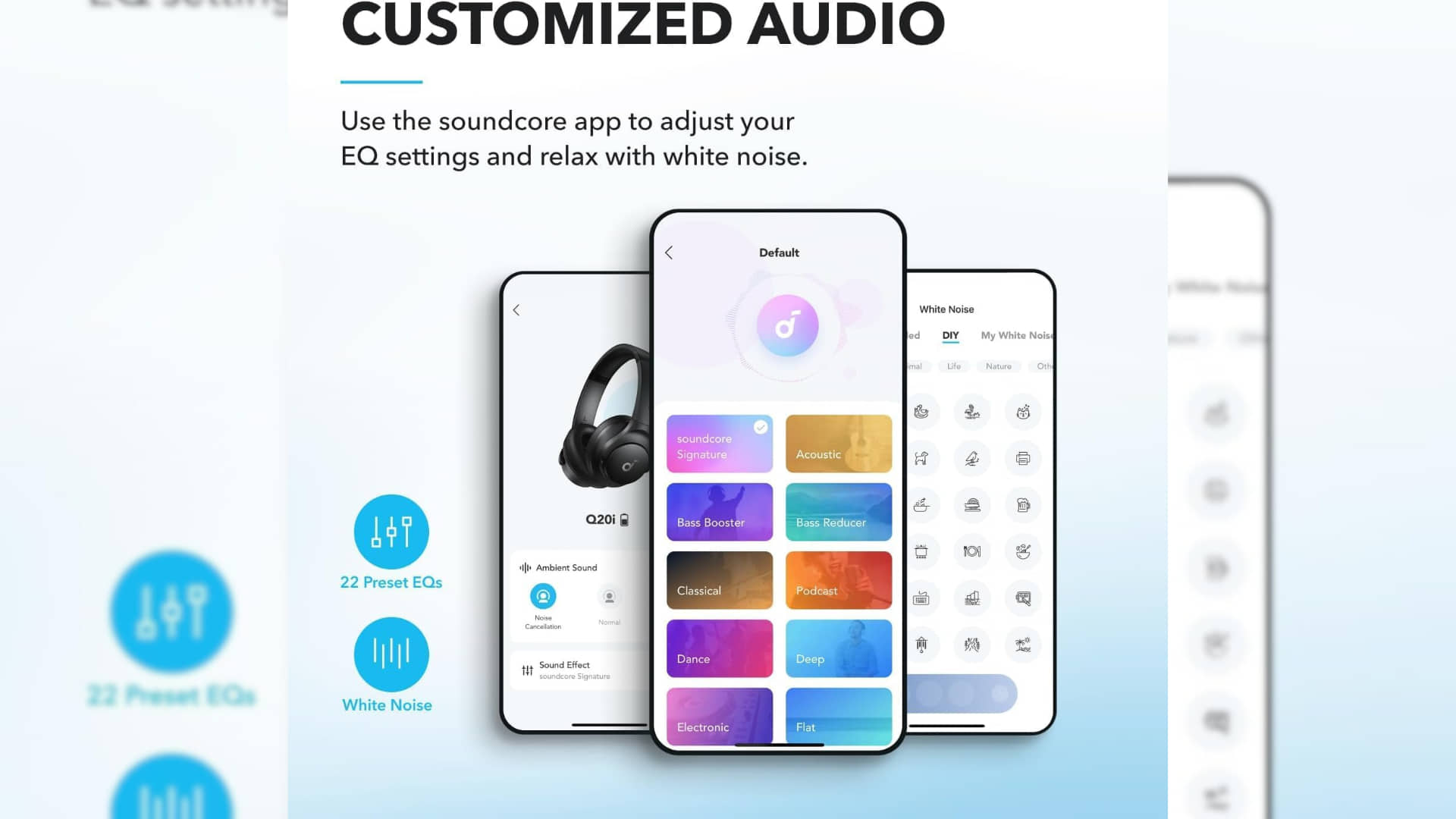 Innovative Funktionen und personalisierbares Klangerlebnis der soundcore Q20i