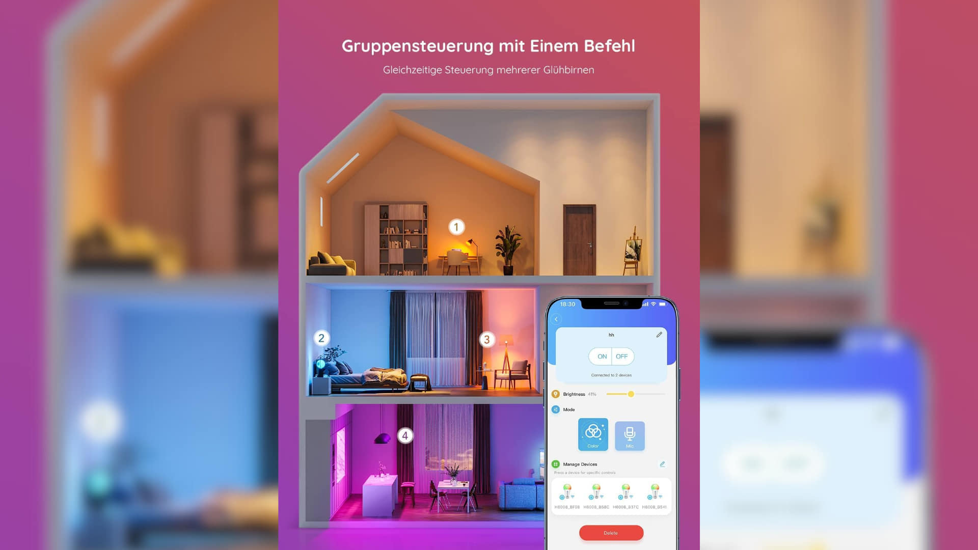 Steuerung mehrerer Govee Lampen