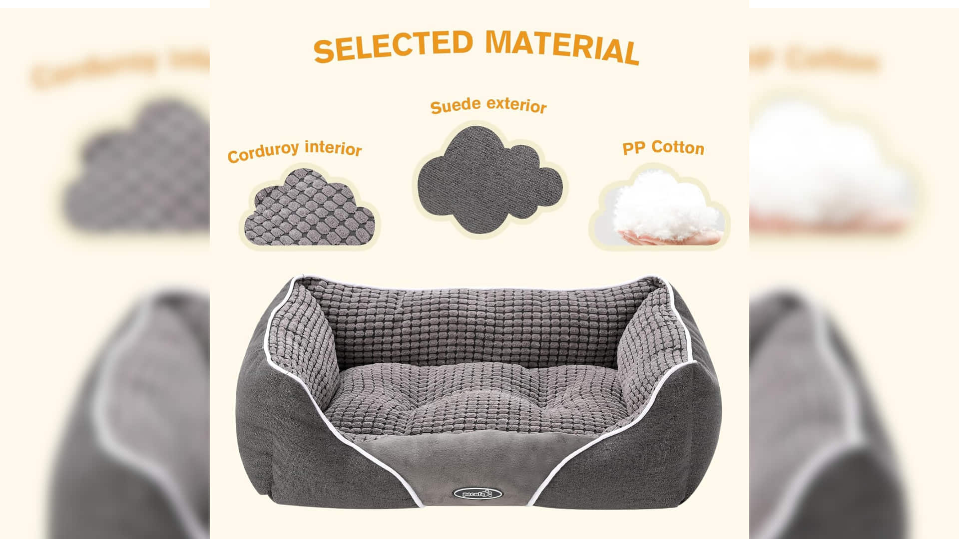 Pecute Hundebett in verschiedenen Größen